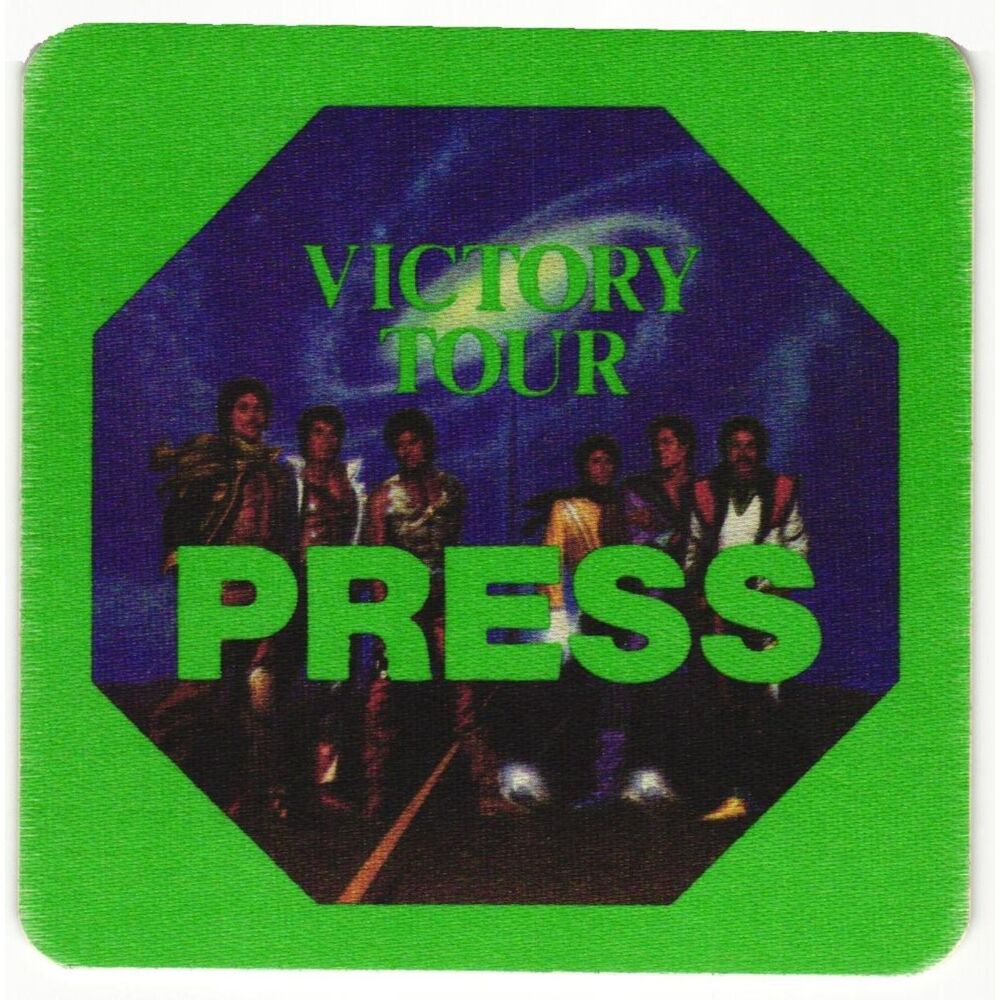 Vintage 1984 Jacksons Concert Backstage Pass Press Victory Tour Michael Jackson